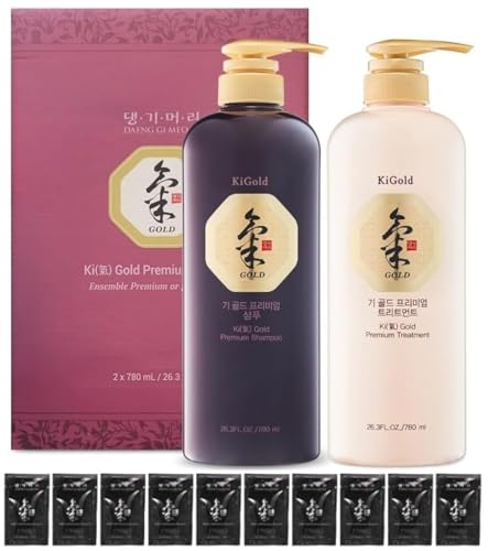 DAENG GI MEO RI - Ki Gold Premium Shampoo, Treatment, and Travel Pouch Set (10ml Pouch)